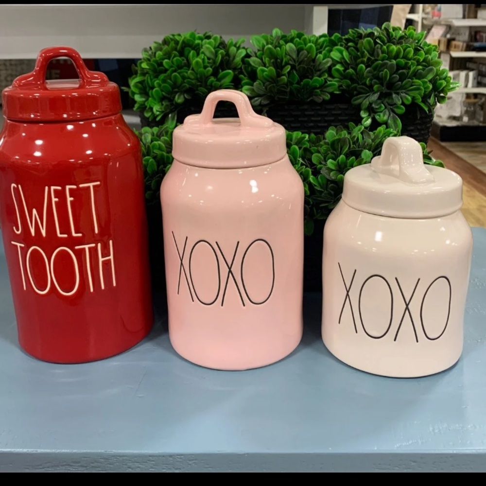 Rae Dunn Valentine’s Day Canister Set